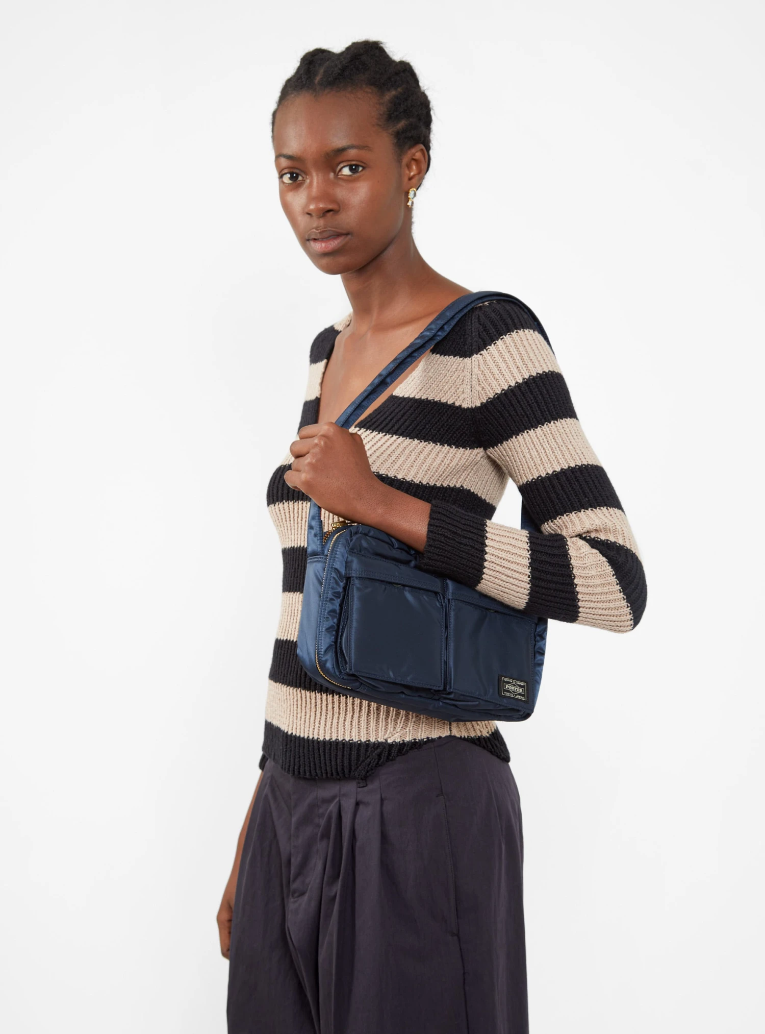 TANKER Shoulder Bag Small Iron Blue - Image 2