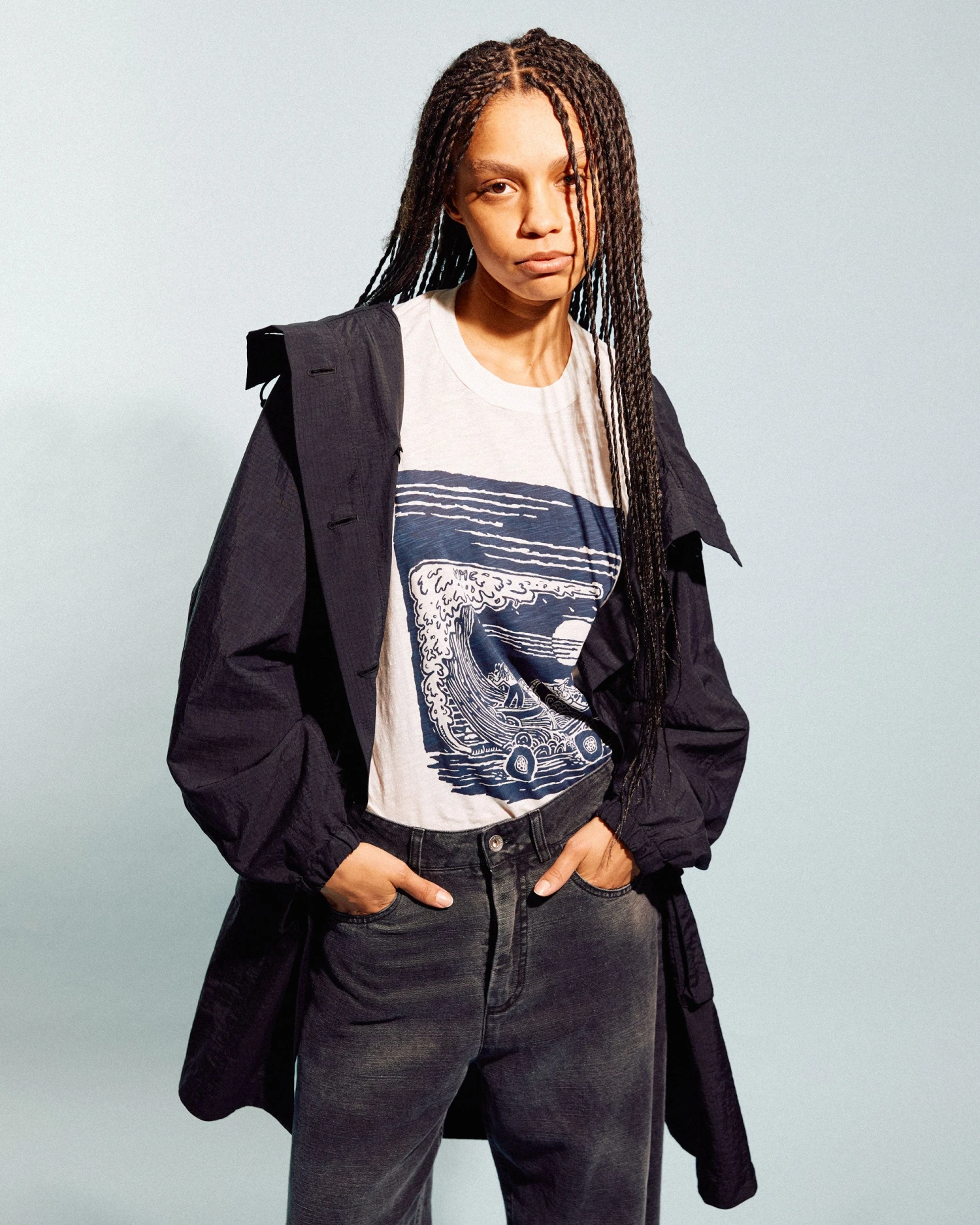 On The Mountain Pass T-Shirt White - Image 5