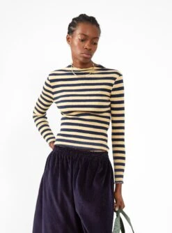 Bellerose Niba T-Shirt Yellow & Navy