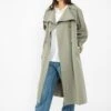 Rejina Pyo Sofie Trench Coat Khaki Green