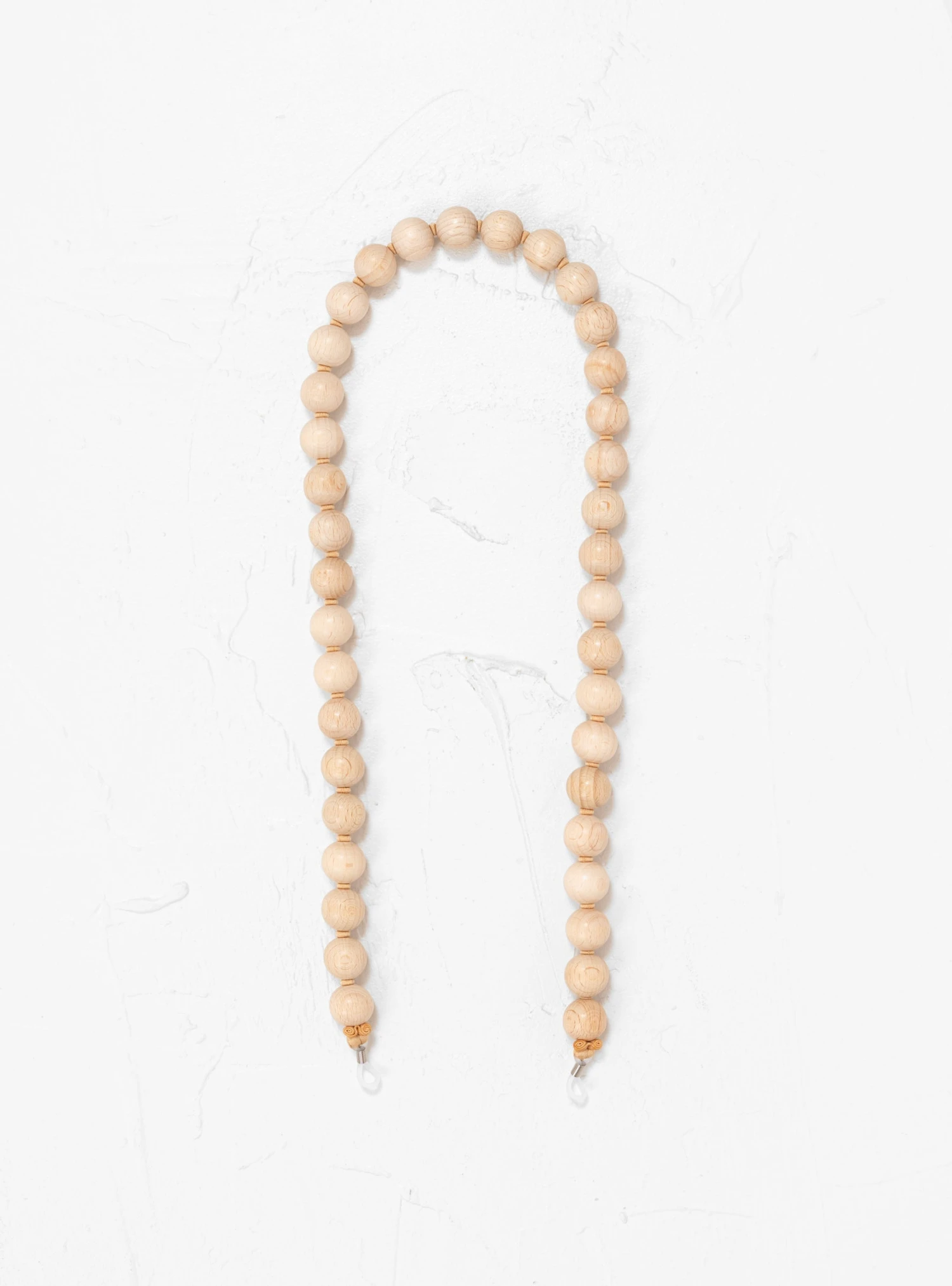 Big Pearls Glasses Chain Beige