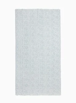 Niitty Throw White Rainy Blue