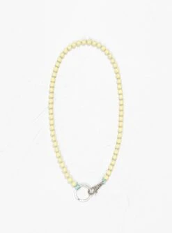 Pearl Long Keyholder Yellow/Sage