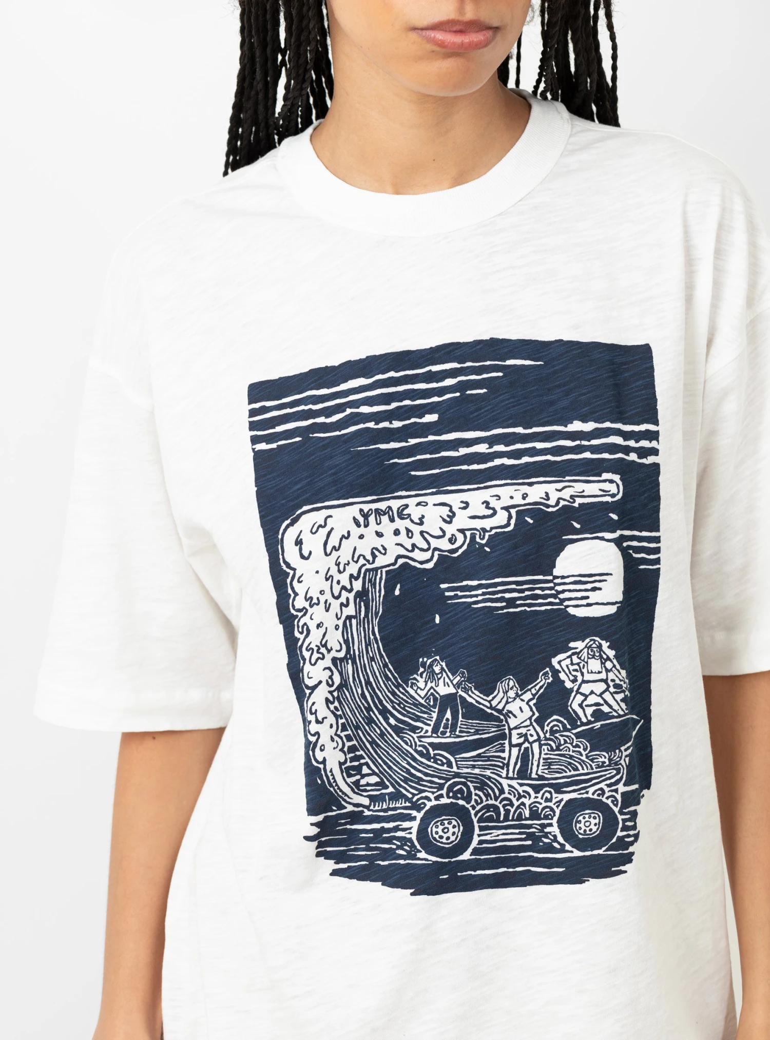 On The Mountain Pass T-Shirt White - Image 2