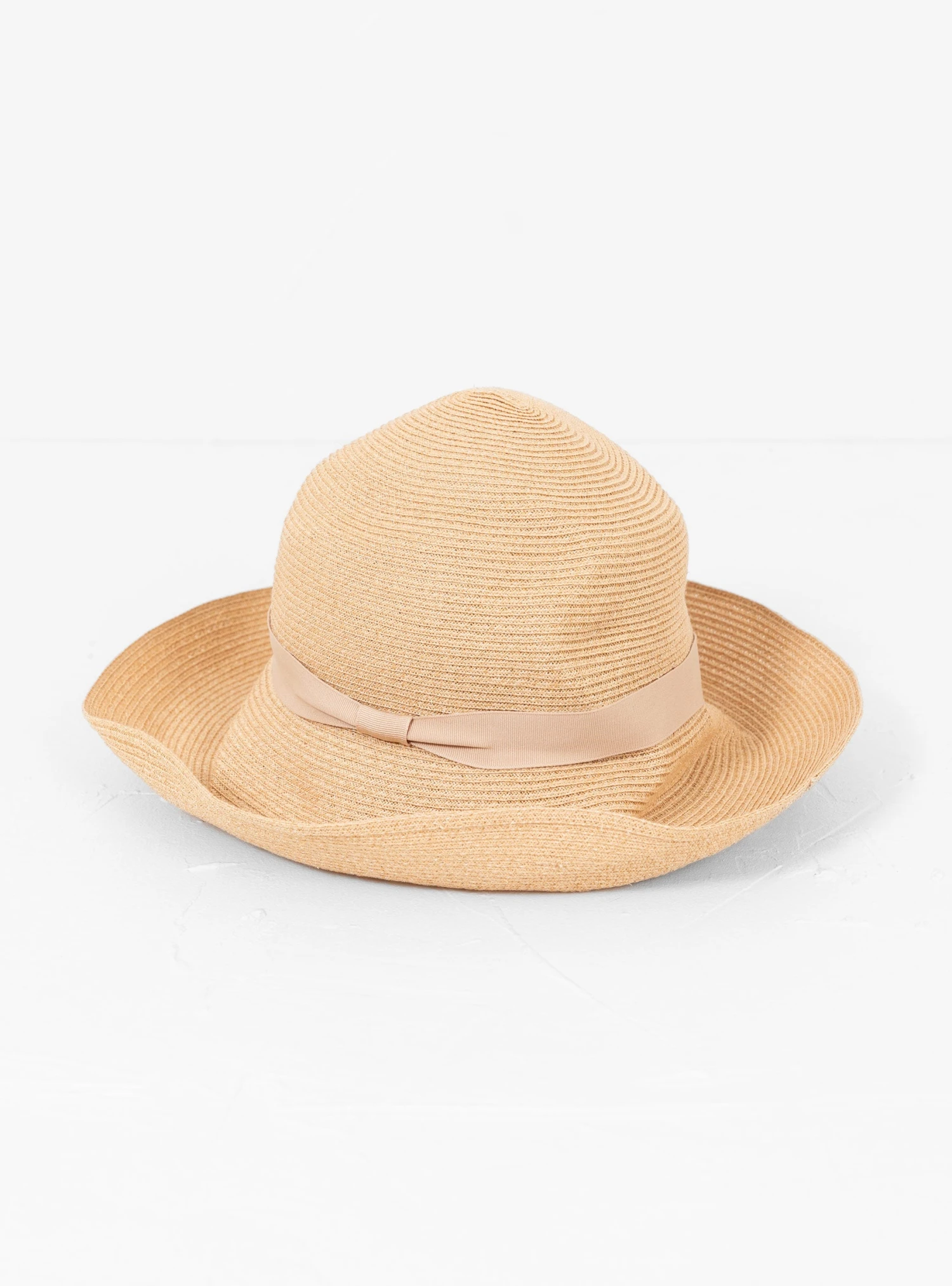 Boxed Hat Paper Abaca Stucco Beige X Beige - Image 4