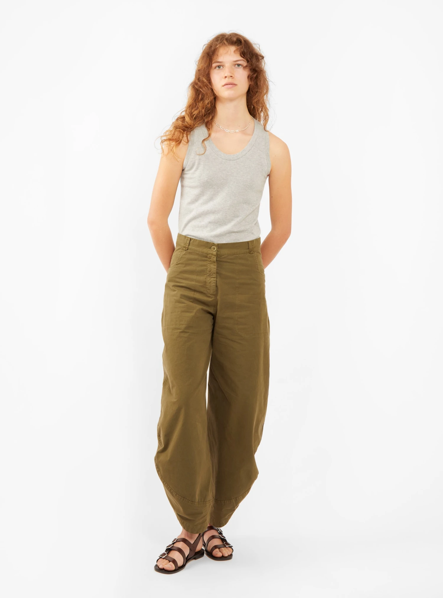 Henrik Vibskov Amaretti Trousers Avocado Green