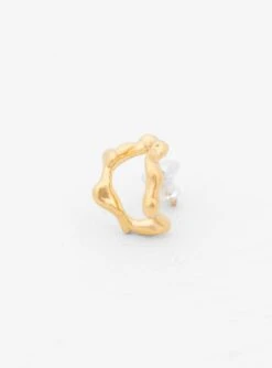 Lava Duo Single Earring Gold