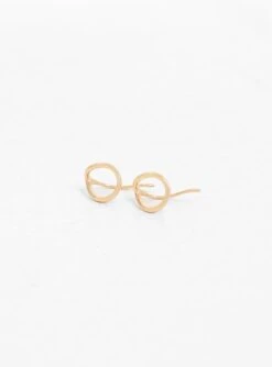 Small Link Gold-Plated Earrings